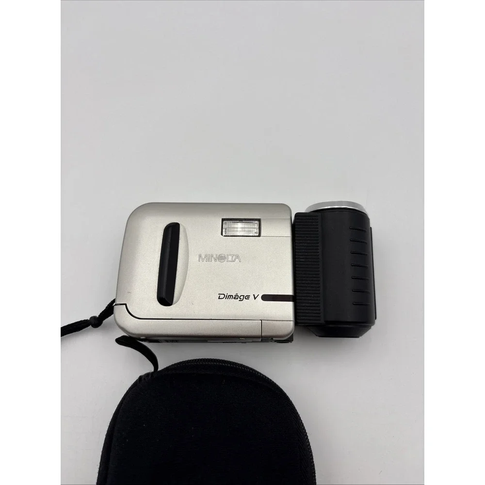 Minolta Dimage V Digital Camera W/Carrying Bag SD CARD